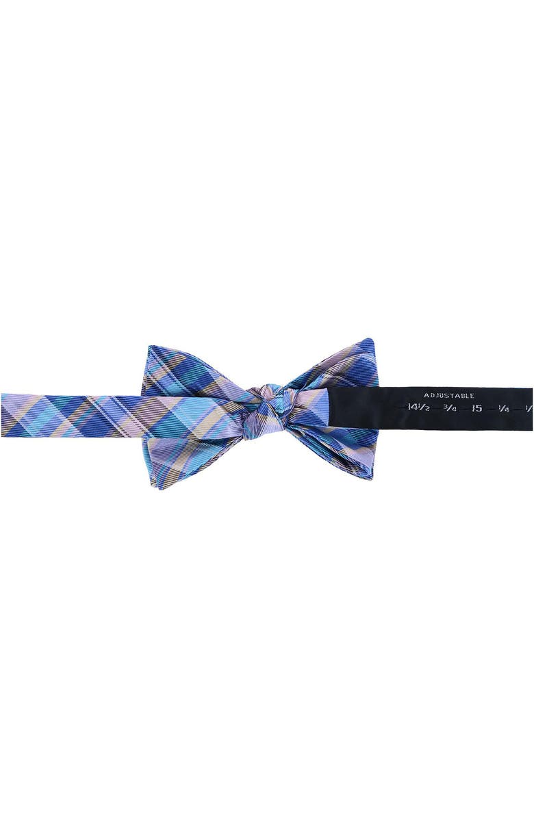 Trafalgar Sherwood Plaid Silk Bow Tie, Alternate, color, 