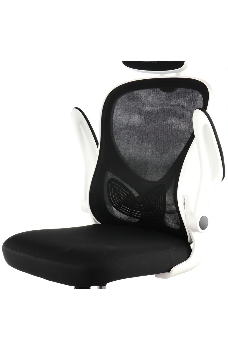 Elama High Back Adjustable Office Chair, Alternate, color, White
