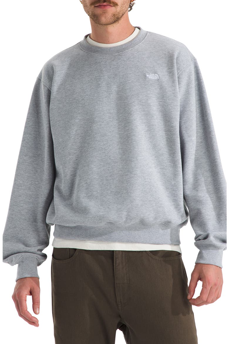 Essential Crewneck Sweatshirt, Main, color, TNF PALE GREY HEATHER