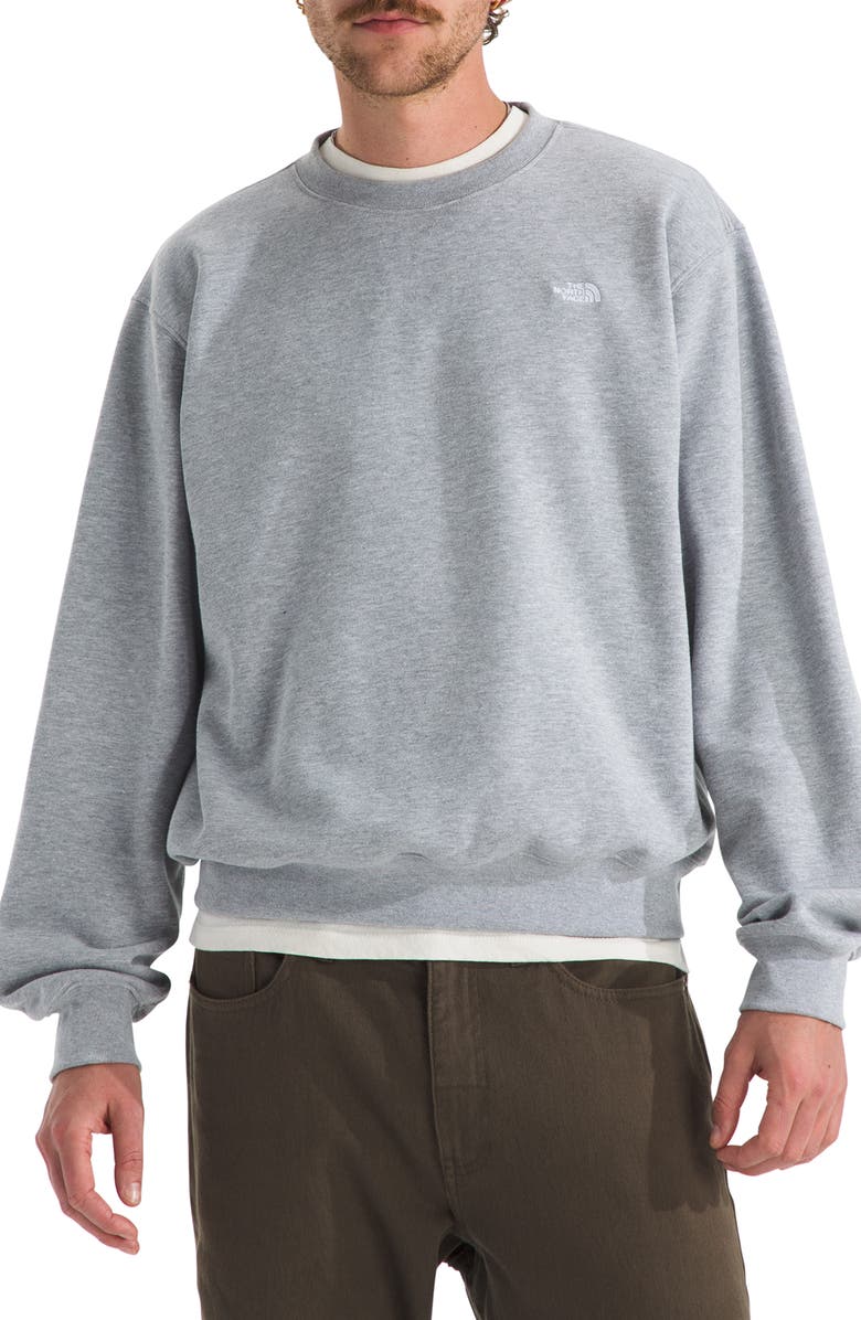 The North Face Essential Crewneck Sweatshirt, Main, color, Tnf Pale Grey Heather