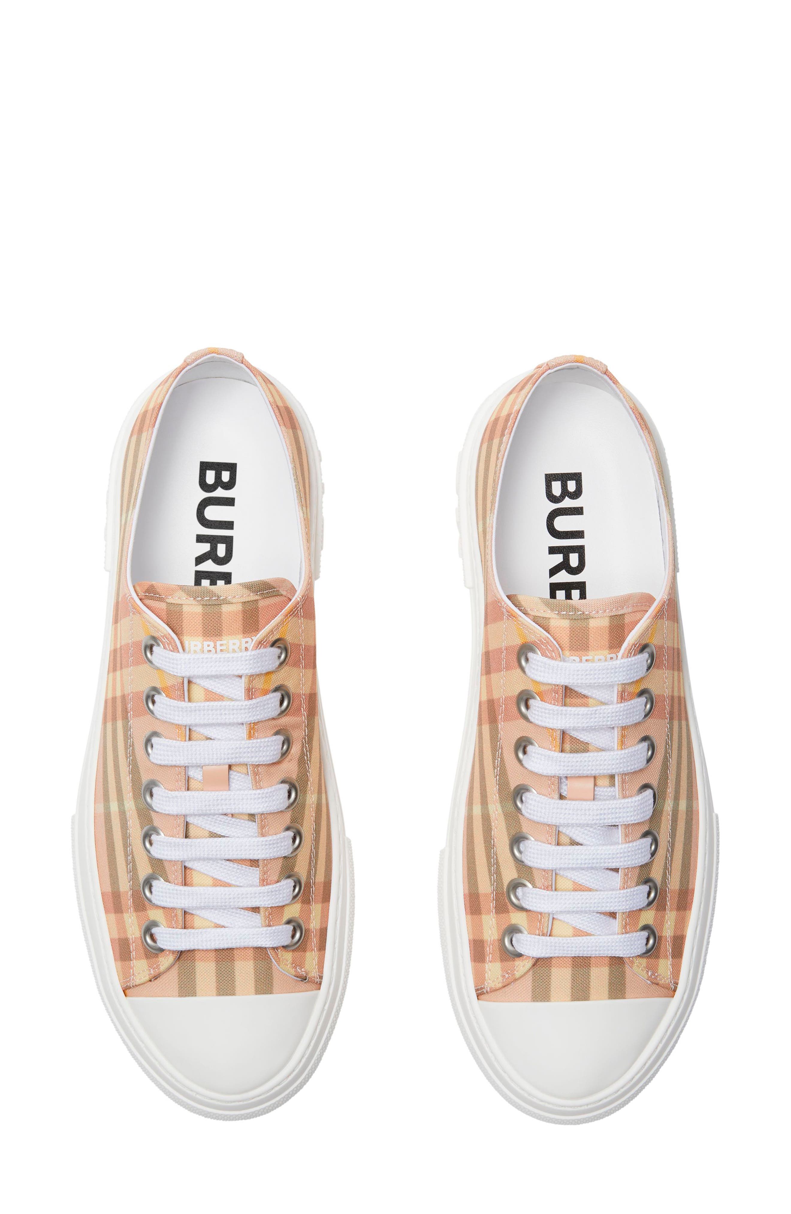 Burberry Jack Check Platform Sneaker, Alternate, color, Teacup Ip Check