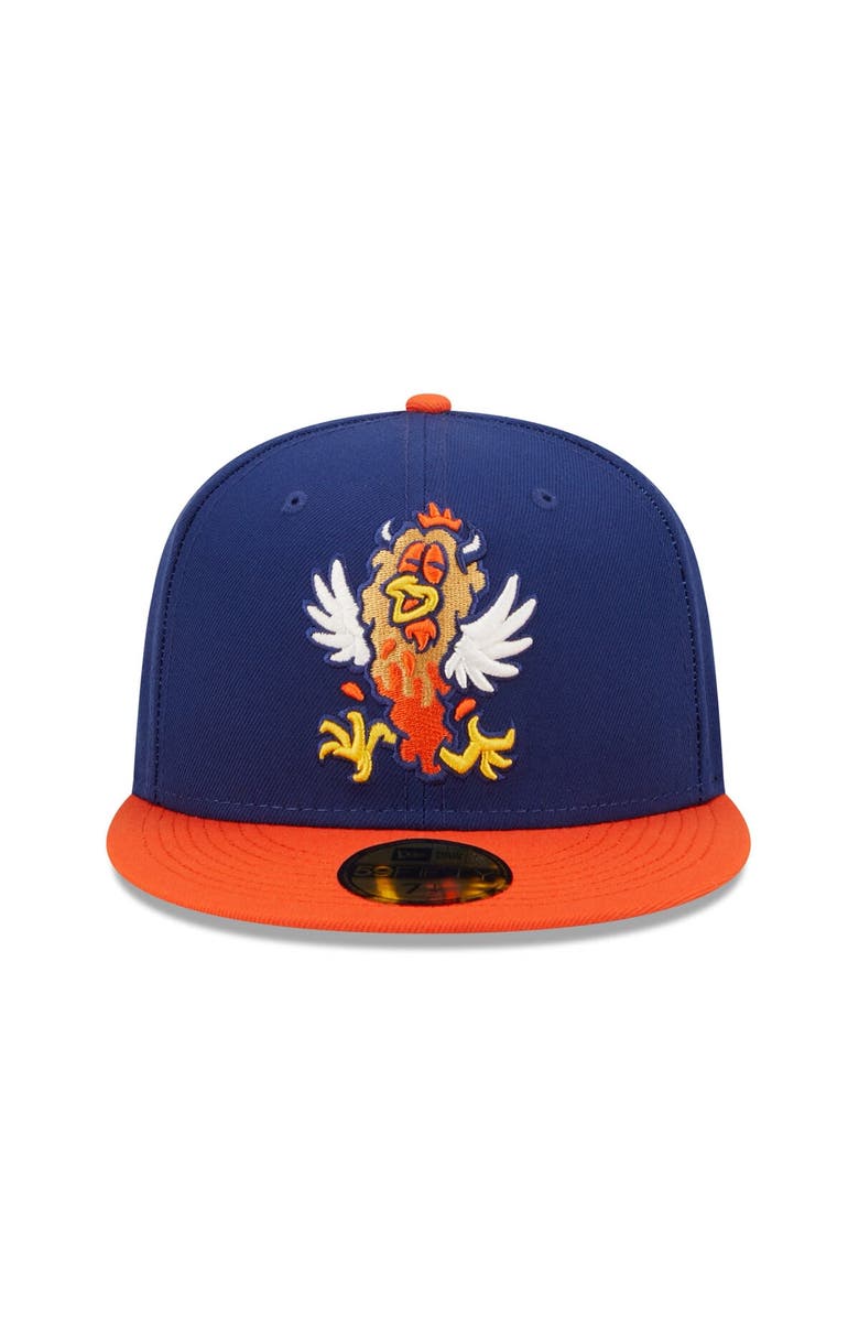 New Era Men's New Era Royal/Orange New Hampshire Fisher Cats Theme Night 59FIFTY Fitted Hat, Alternate, color, 