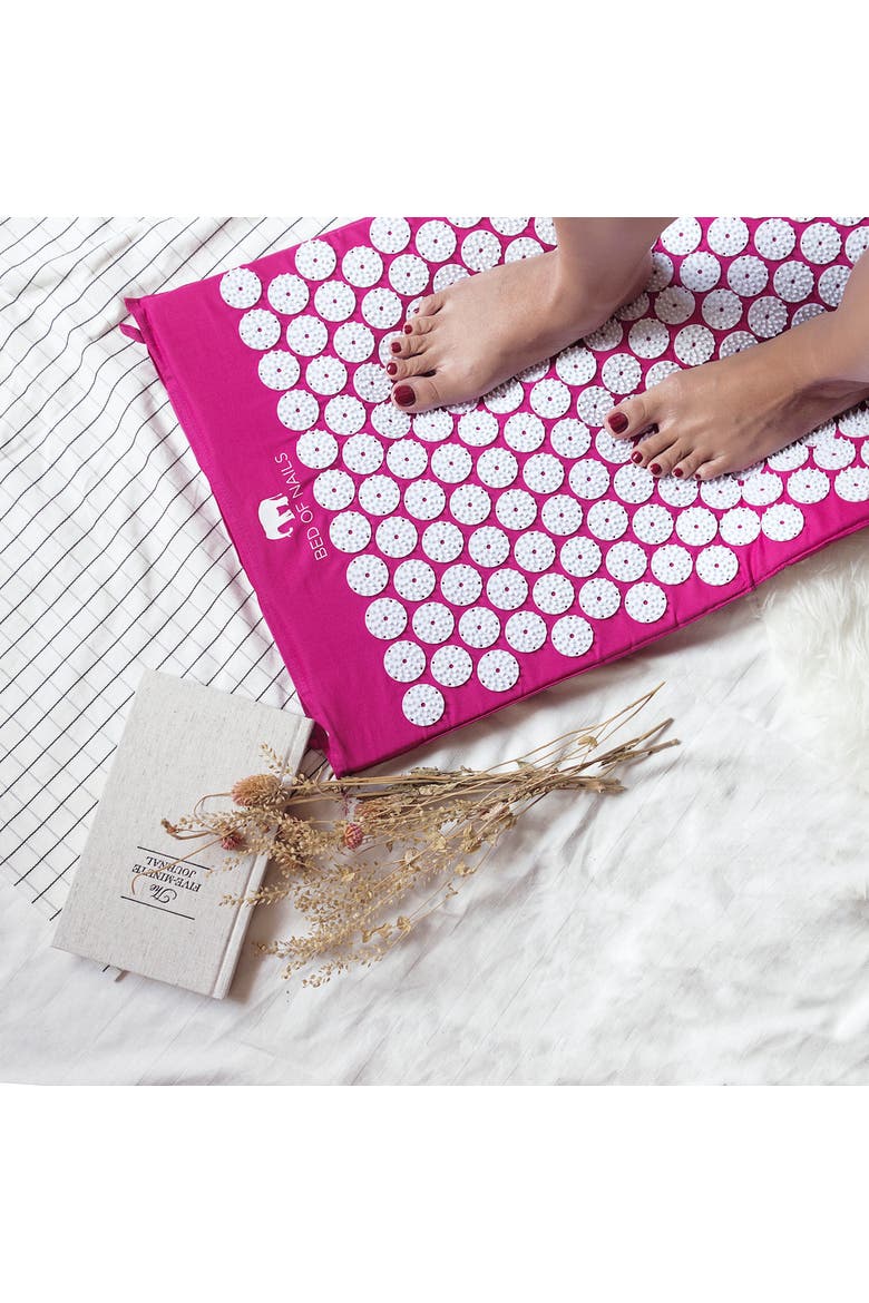 Bon Acupressure Mat Original Acupressure Design with 8820 Precision Nails, Alternate, color, Pink