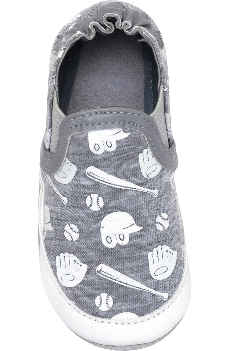 Robeez<sup>®</sup> Baseball MVP Glow in the Dark Crib Shoe, Alternate, color,