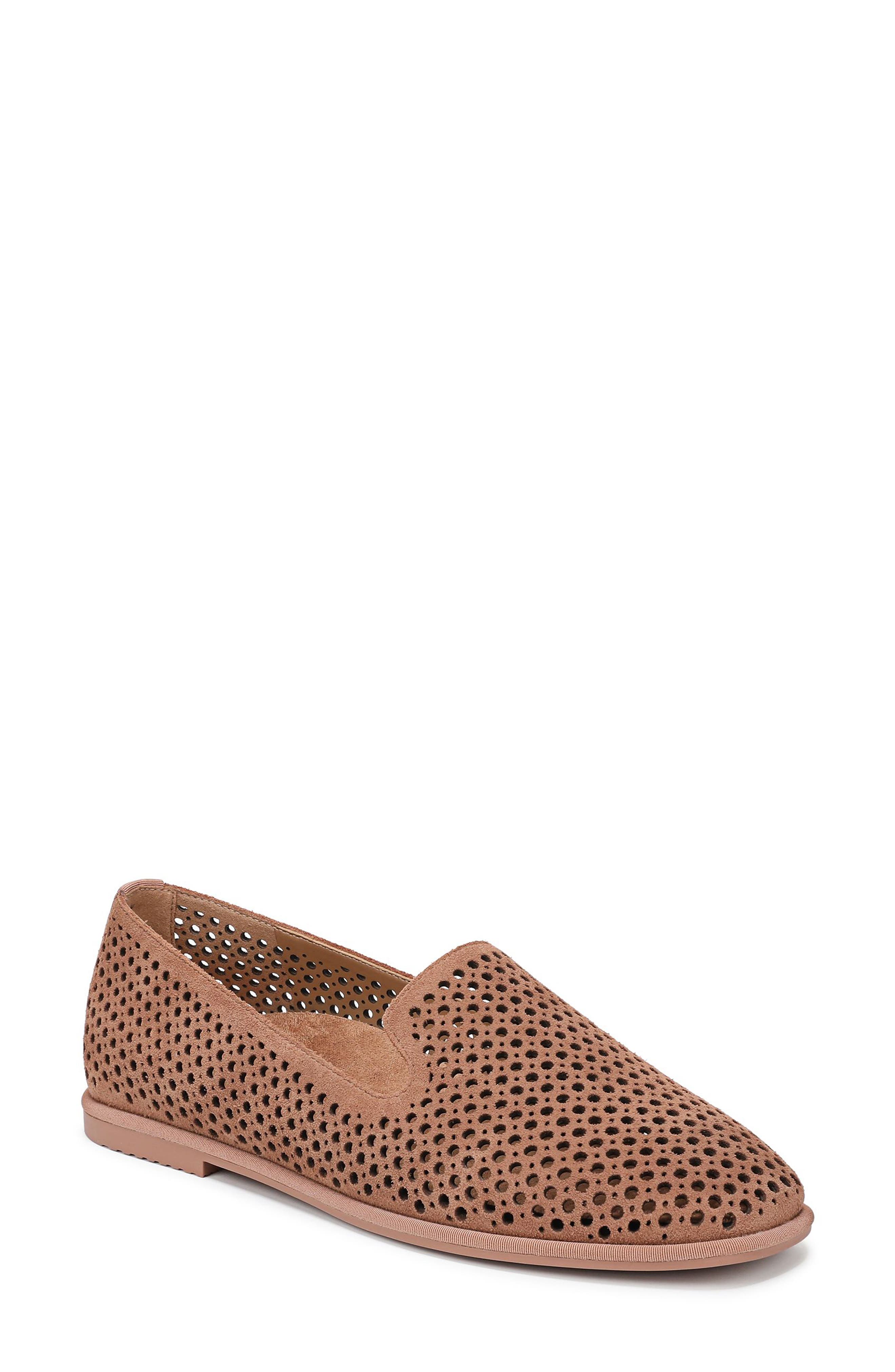 Vionic Willa 2.0 Perforated Flat, Main, color, Mocha Mousse