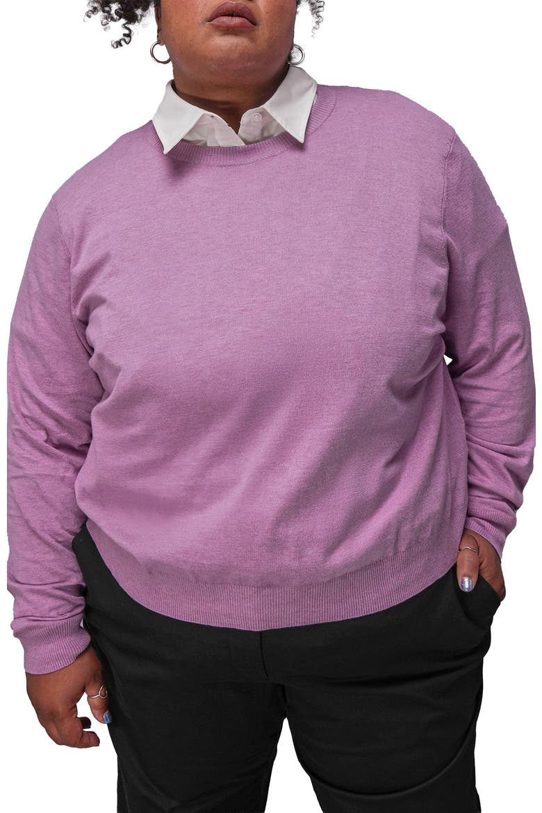 The Everyday Crew Neck Sweater, Alternate, color, MAUVE
