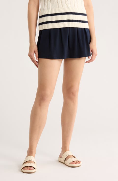 Pleat Front Skort