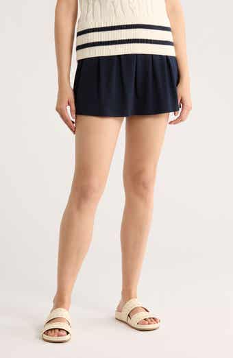 Bobeau Pleat Front Skort