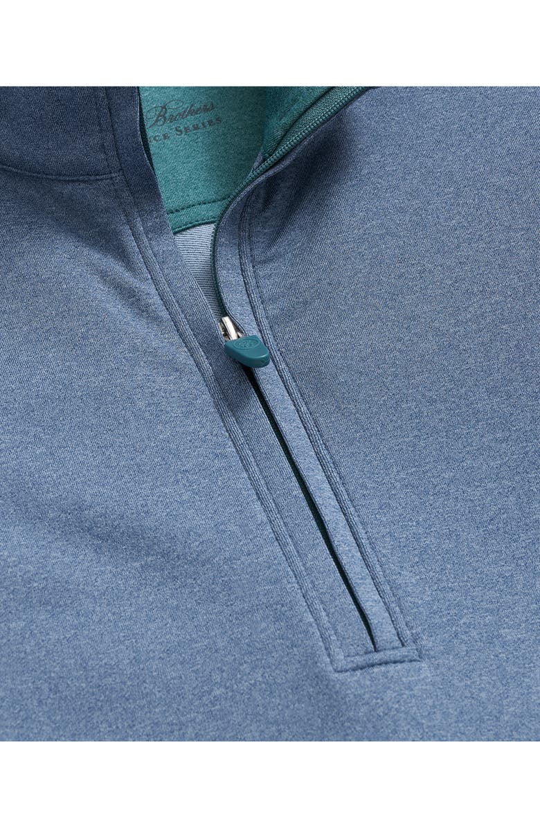 Brooks Brothers Half Zip Pullover, Alternate, color, Dark Blue Heather