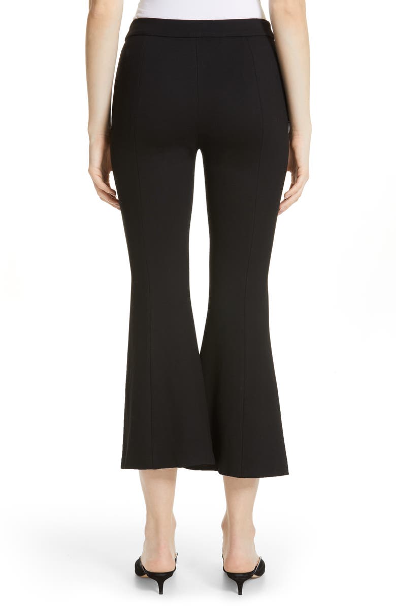 Rosetta Getty Crop Flare Jersey Pants, Alternate, color, 