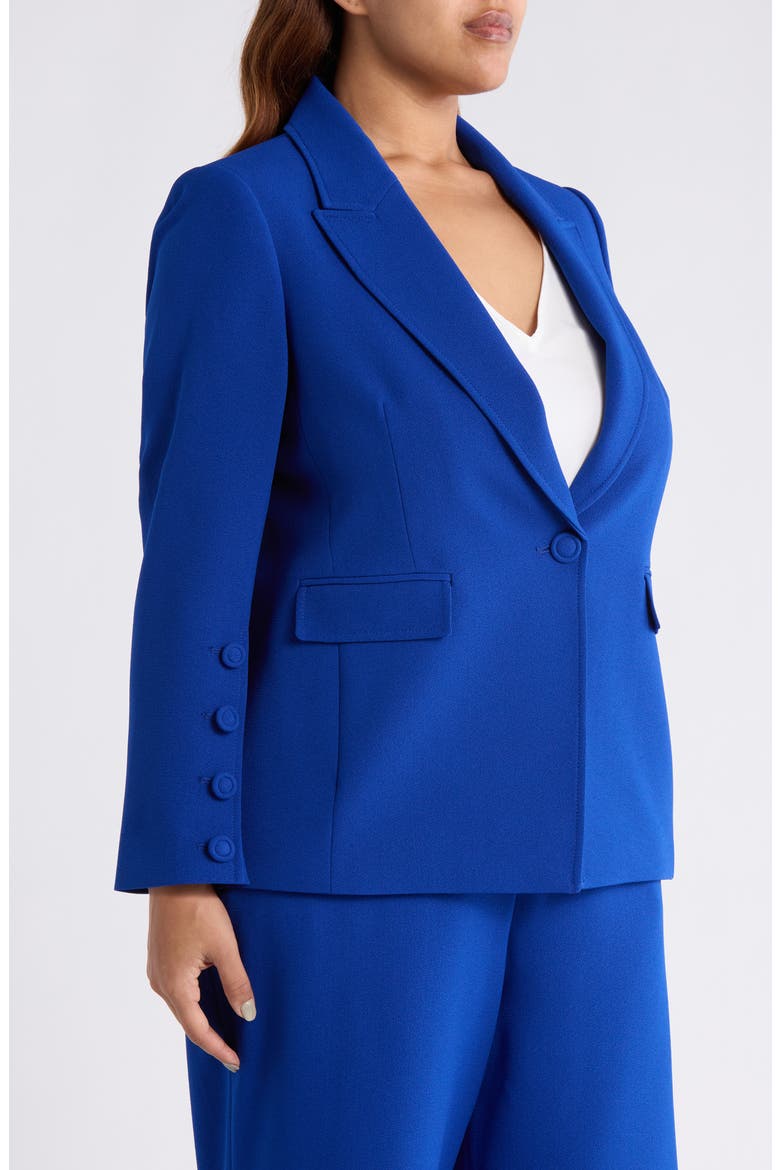 One-Button Blazer, Alternate, color, COBALT