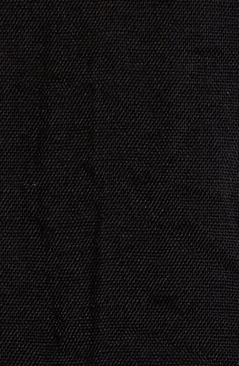 Elan Lace Trim Cover-Up Dress, Alternate, color, Black