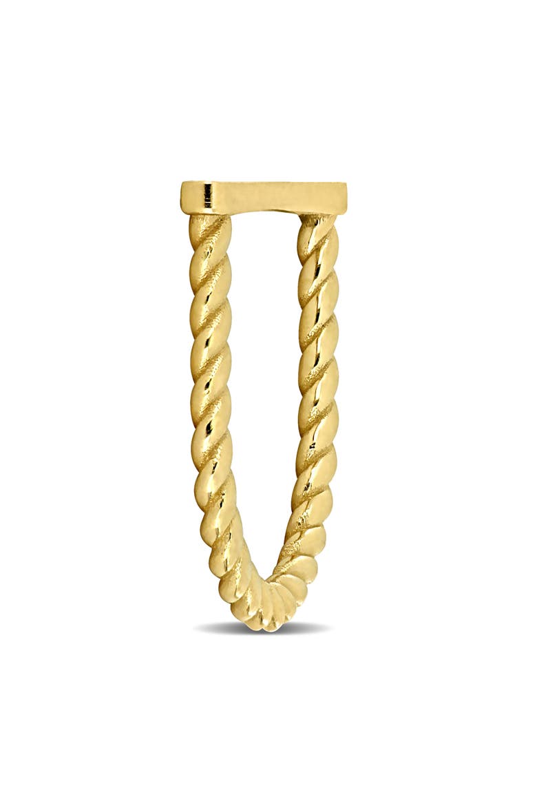 Flat Bar Twisted Ring 14k Yellow Gold, Alternate, color, Yellow Gold