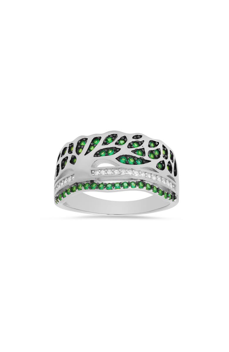 Queen Jewels Tree Of Life Ring, Main, color, Silver