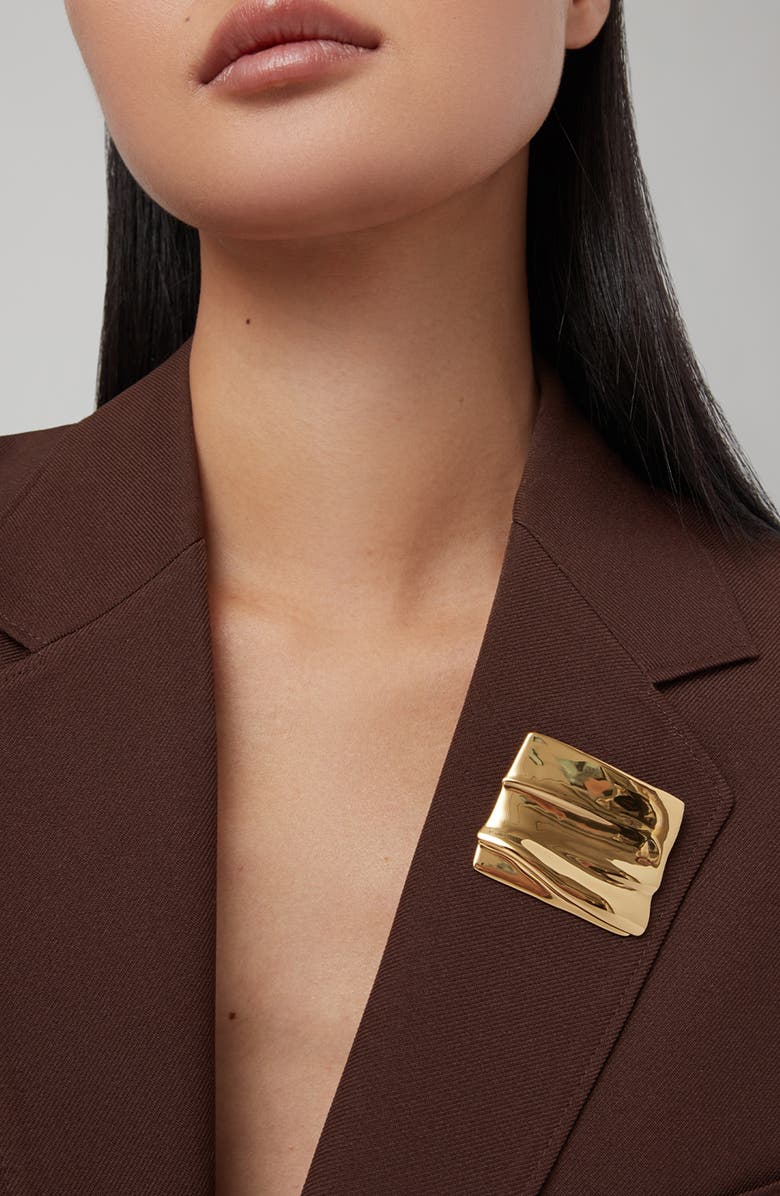 JENNY BIRD Sundra Brooch, Alternate, color, High Polish Gold