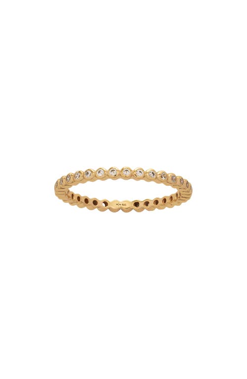 Made By Mary Poppy Cubic Zirconia Eternity Band In Gold
