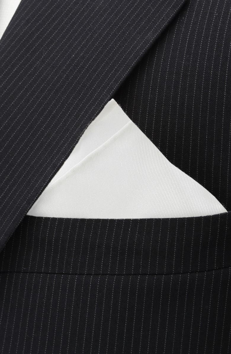 Cufflinks, Inc. Silk Pocket Square, Alternate, color, White