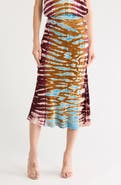 Young, Fabulous & Broke Felicity Satin Midi Skirt