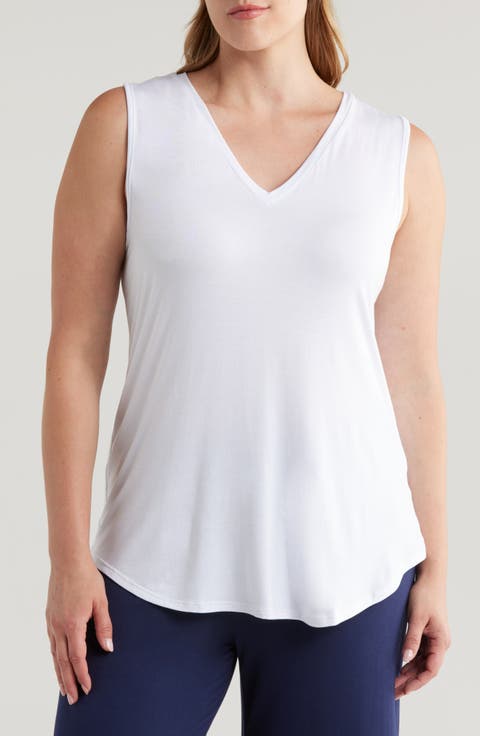 V-Neck Jersey Tank (Plus)