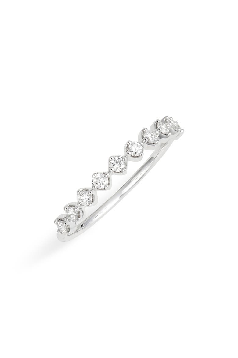 Diamond Stacking Ring (Nordstrom Exclusive), Main, color, WHITE GOLD/ DIAMOND