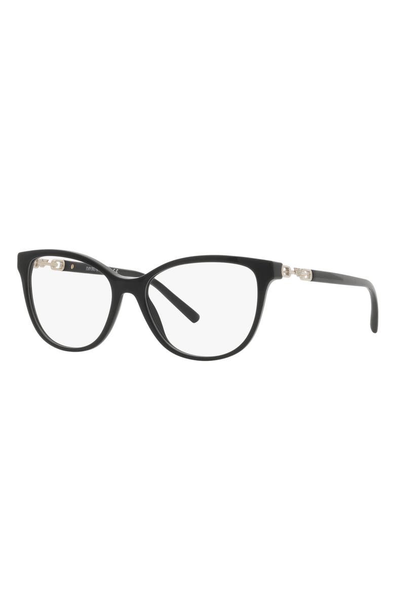 Emporio Armani 53mm Pillow Optical Glasses, Alternate, color, 