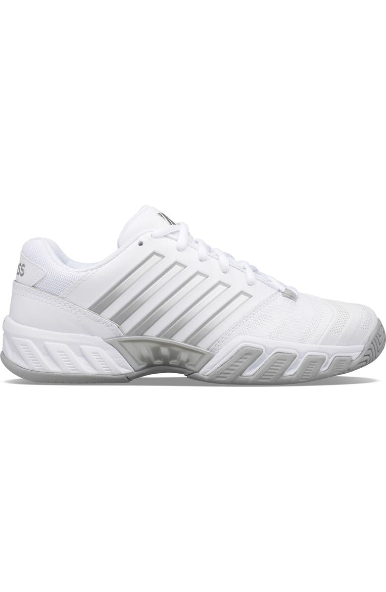K-Swiss Bigshot Light 4 Tennis Shoe, Alternate, color, White/ High-Rise/ Silver