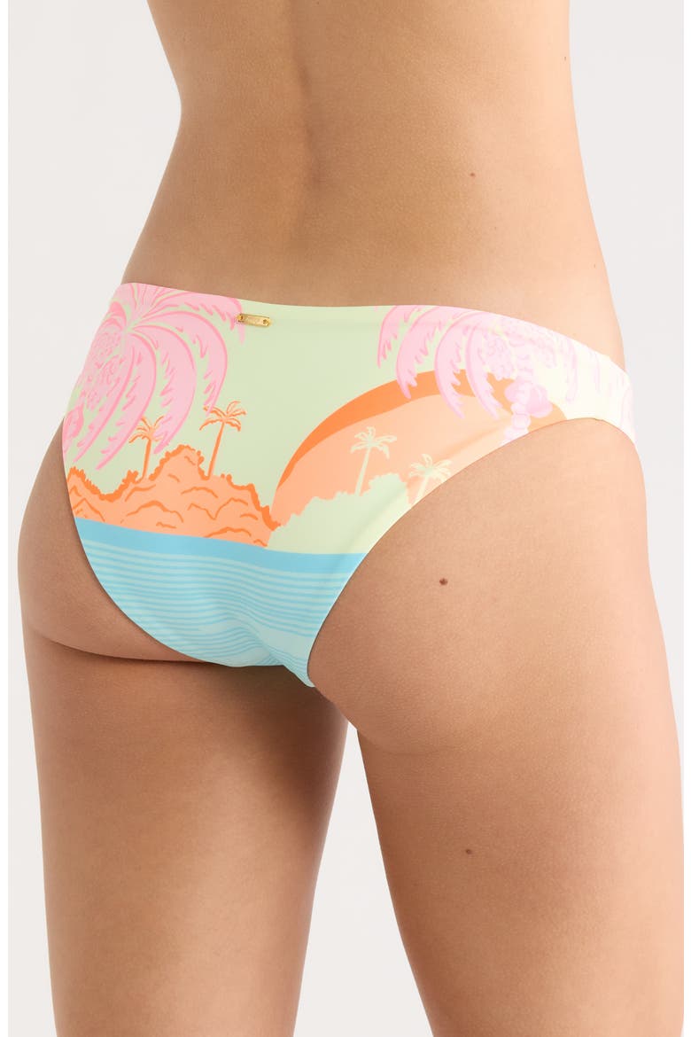Pastel Mirage Reversible Bikini Bottom, Alternate, color, OPEN GREEN