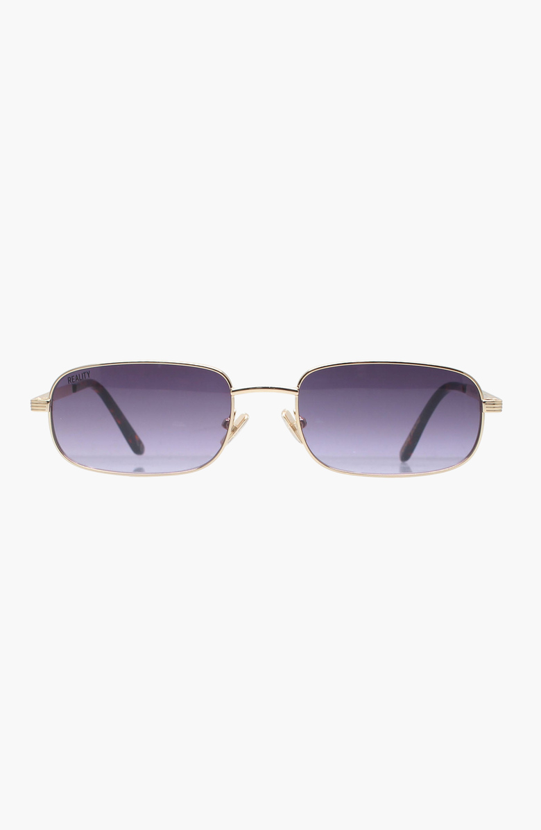 Reality Eyewear Future Sound Sunglasses, Main, color, Gold Smoke