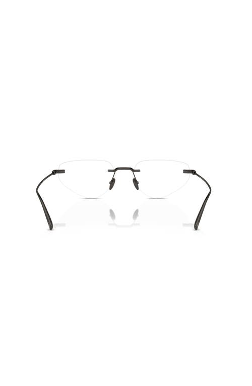 Ferrari 55mm Irregular Optical Glasses In Black