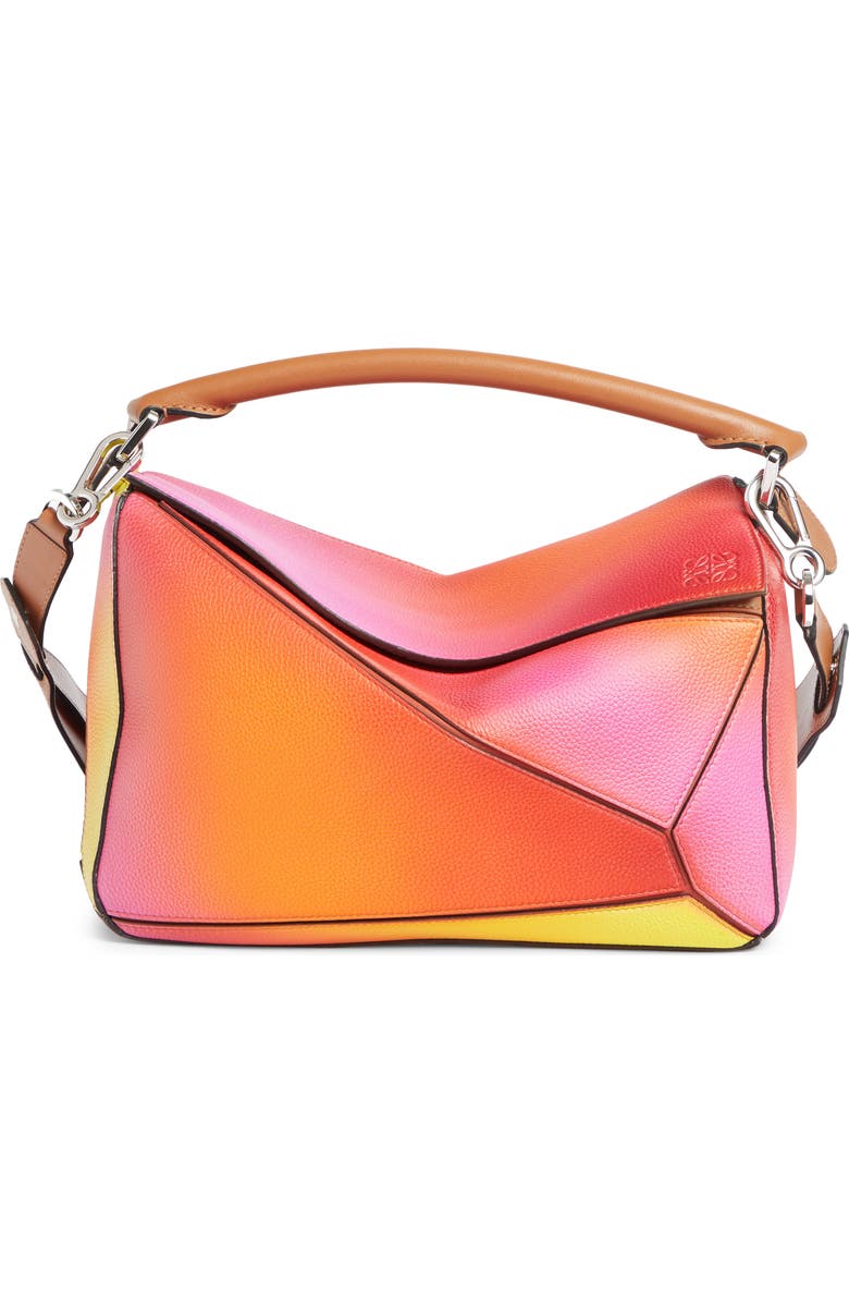 Loewe Puzzle Ombré Calfskin Leather Bag, Main, color,