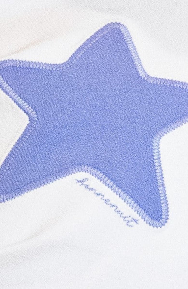 NoggiWear Short Sleeve Heart Star Loungewear Set, Alternate, color, Ivory Blue Star