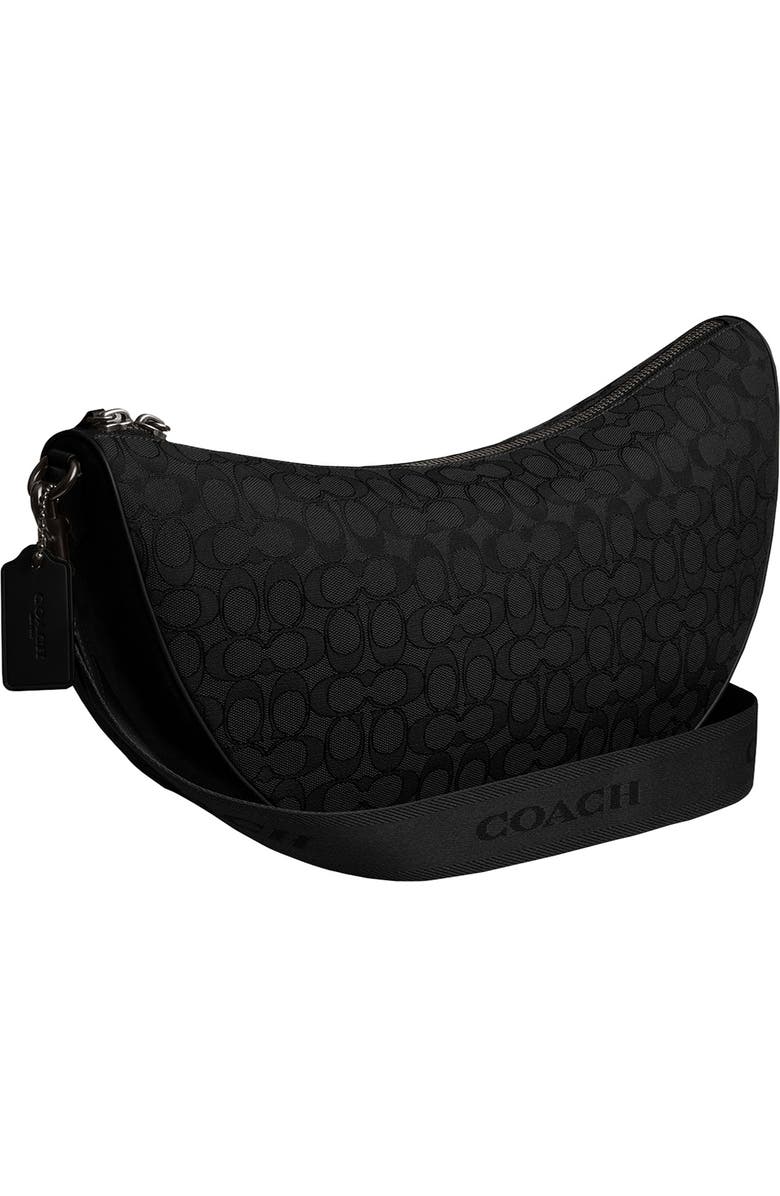 COACH Hall Soft Signature Jacquard Sling Bag, Alternate, color, Black