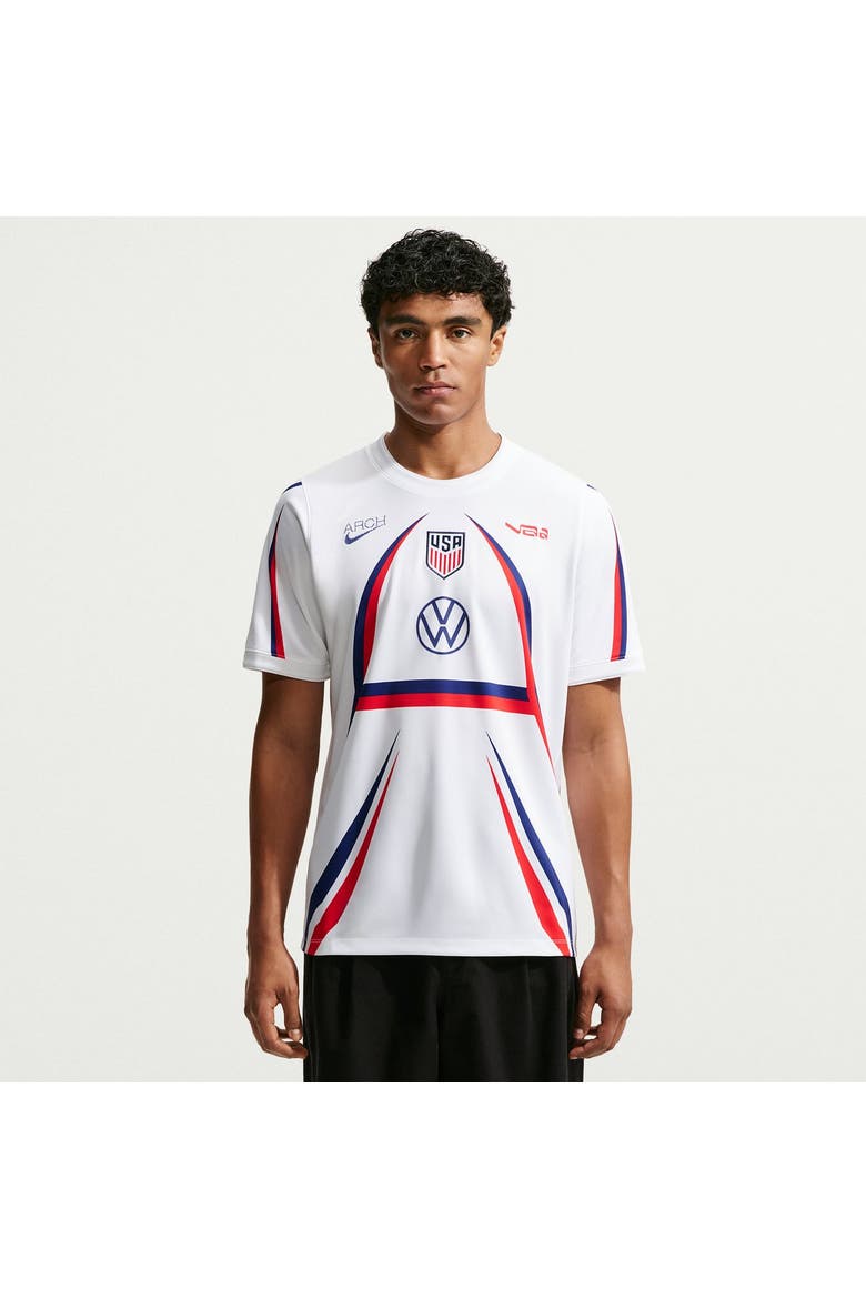 Men's Nike White USMNT x VAA 2026 Dri-FIT Pre-Match Top, Main, color, White
