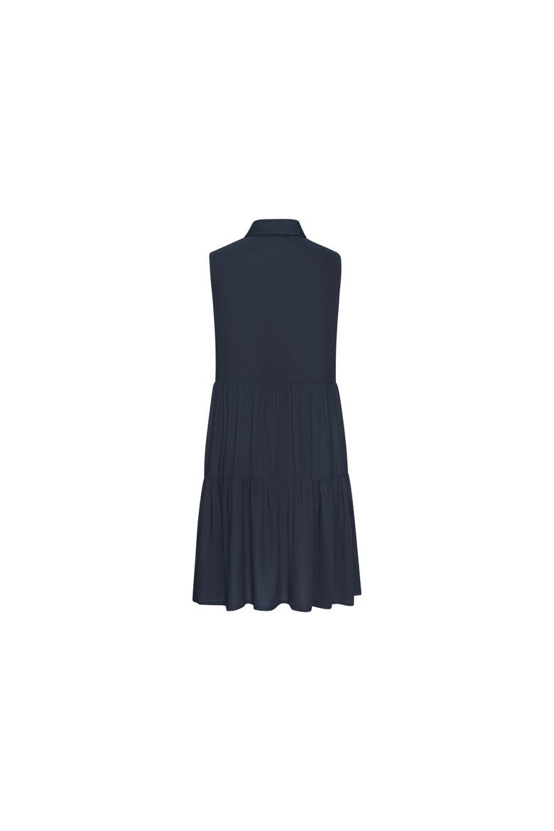 Tiered Shirt Dress, Alternate, color, Navy