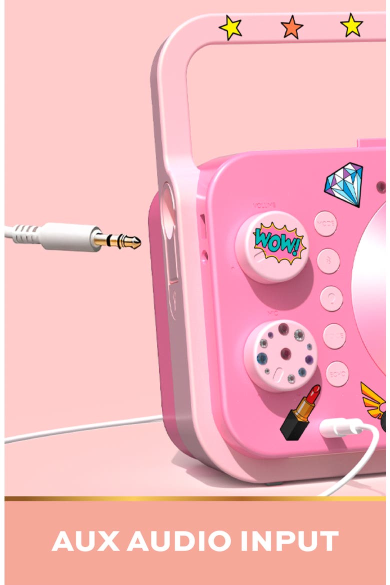 Portable Karaoke Station, Alternate, color, LIGHT/ PASTEL PINK