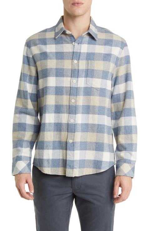 Forrest Check Flannel Button-Up Shirt
