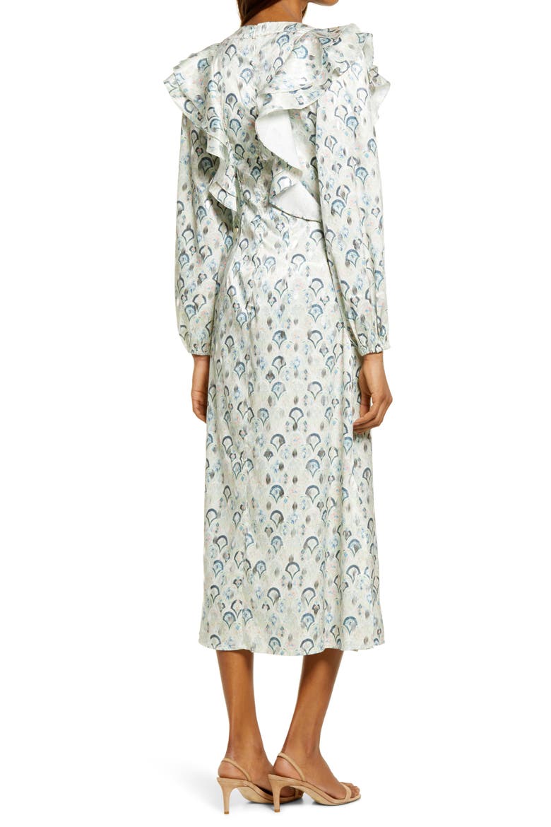 Marble Happy Long Sleeve Dress, Alternate, color, BLUE