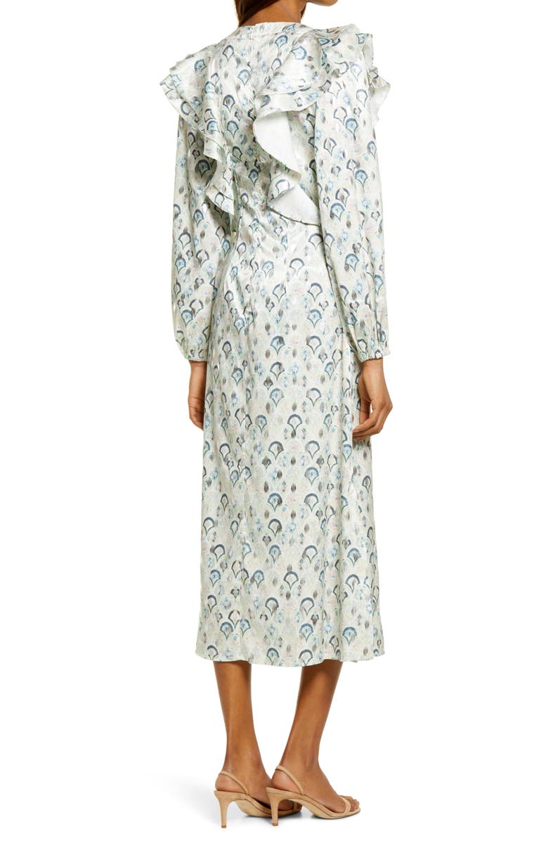 Never Fully Dressed Marble Happy Long Sleeve Dress, Alternate, color,