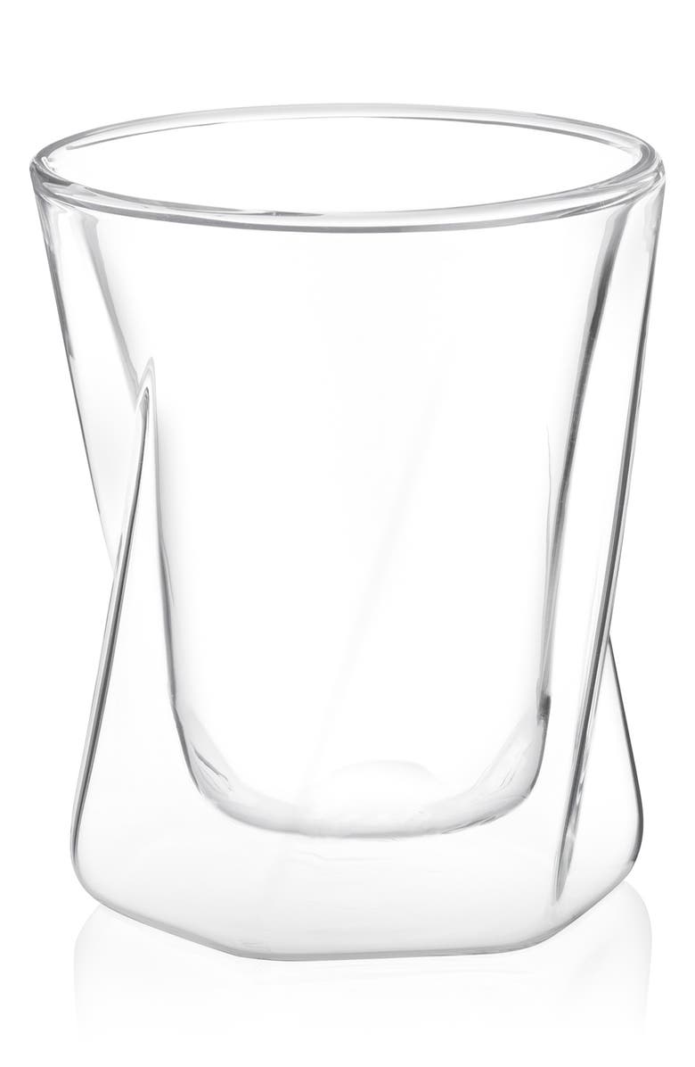 JoyJolt Lacey Double Old Fashioned Glass - Set of 4, Main, color, Clear