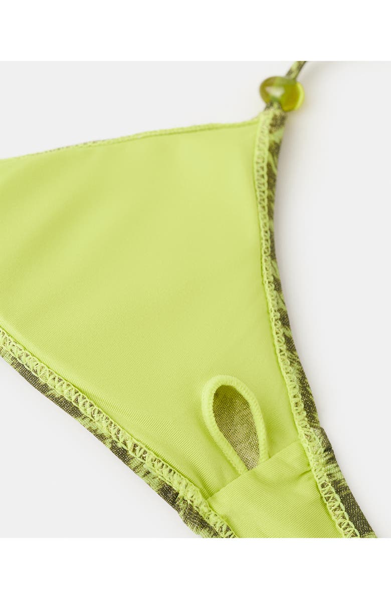 MANGO TEEN Zebra Metallic Two-Piece Swimsuit, Alternate, color, 