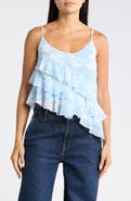 Leith Ruffle Asymmetrical Chiffon Cami