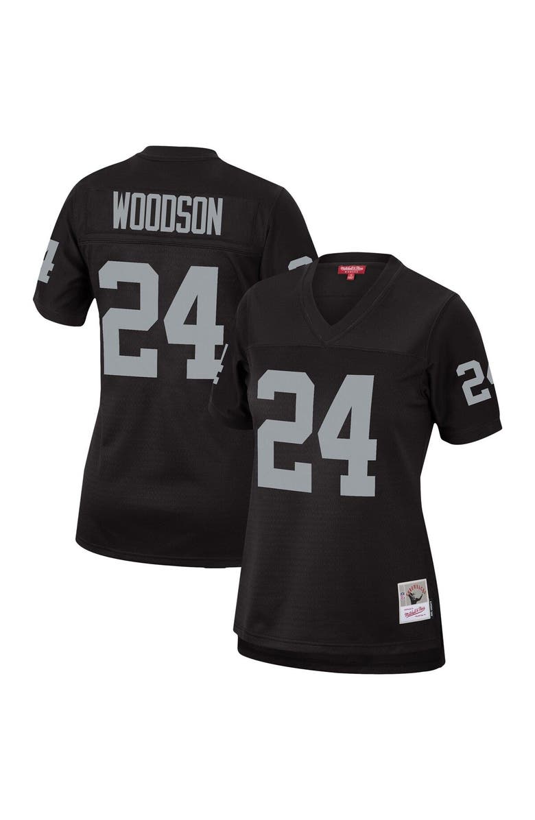 Mitchell & Ness Women's Mitchell & Ness Charles Woodson Black Las Vegas Raiders Legacy Replica Team Jersey, Main, color, Black