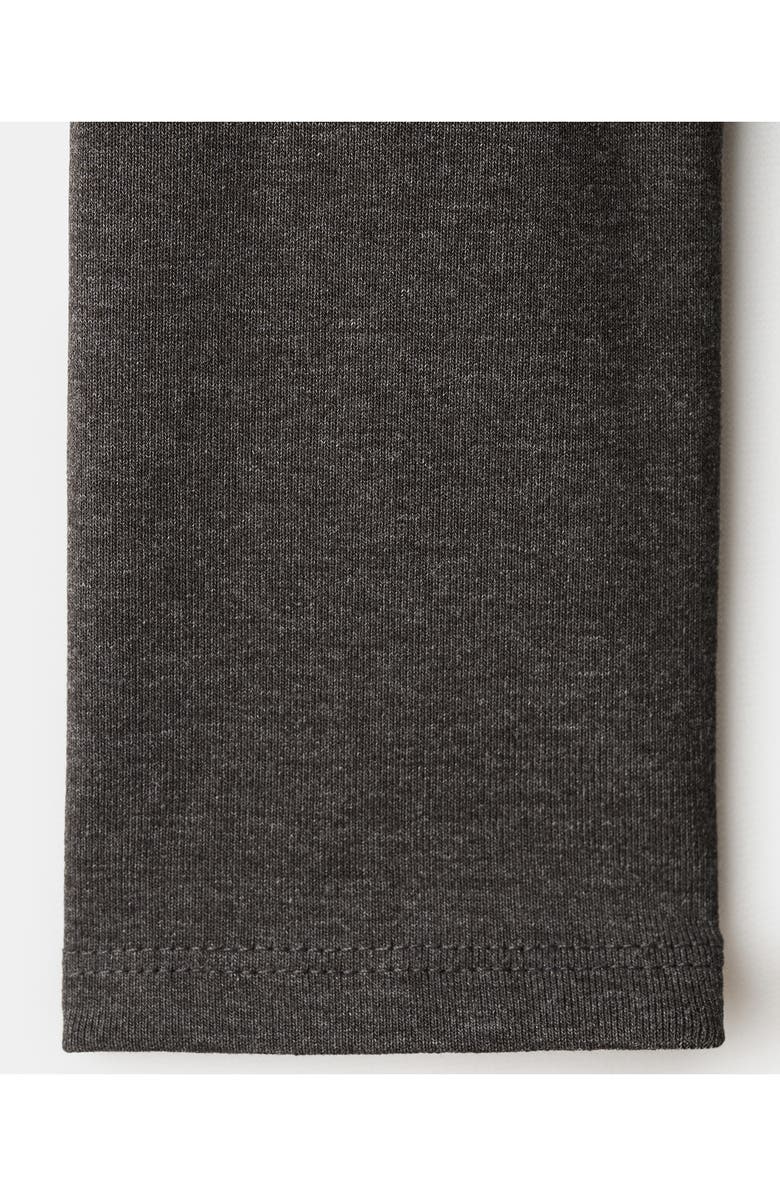 MANGO TEEN Long Sleeve Faux Wrap Maxi Dress, Alternate, color, Dark Heather Grey