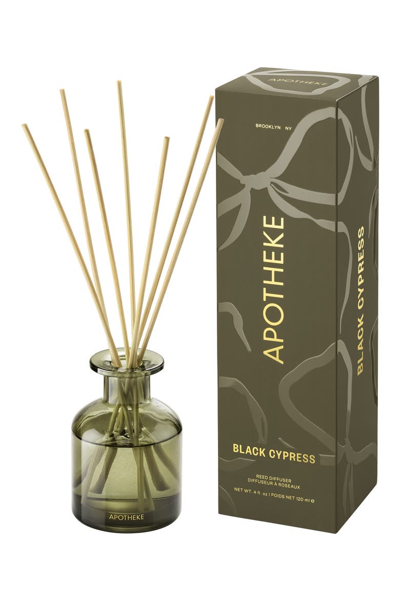 Black Cypress Reed Diffuser, Main, color, MEDIUM GREEN