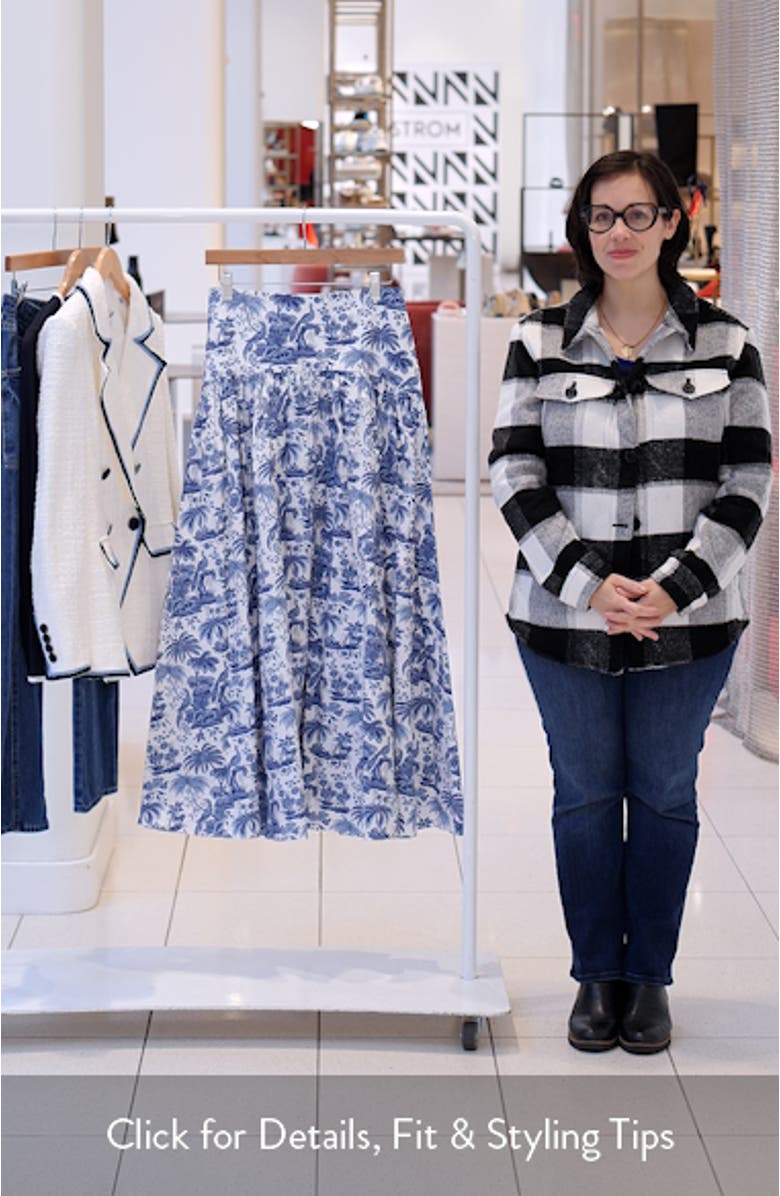 Procida Floral Print Maxi Skirt, sales video thumbnail