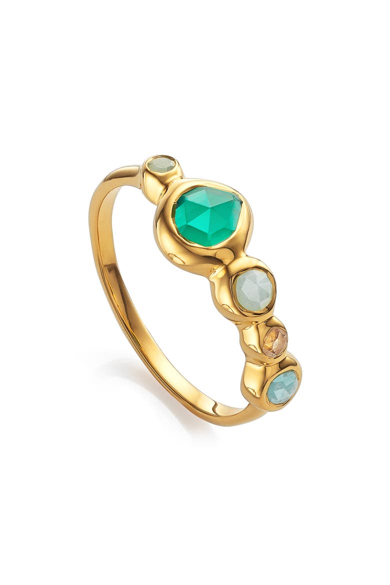 MV Siren™ Bezel Multistone Ring, Main, color, 18CT GOLD VERMEIL/SS