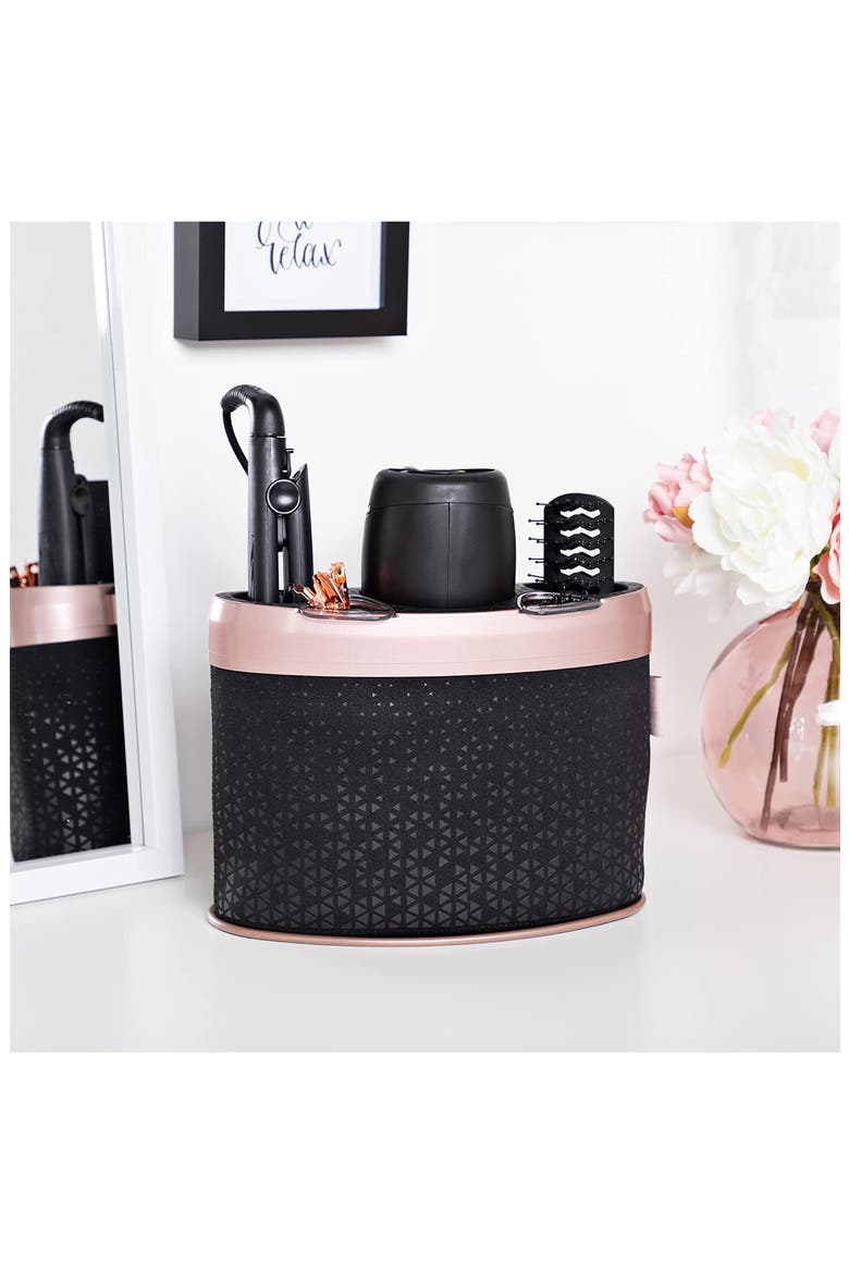Styling Dock, Alternate, color, BLACK/ ROSE GOLD