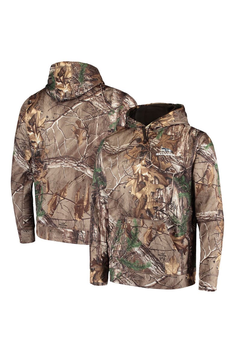 Men's Dunbrooke Realtree Camo Seattle Seahawks Circle Champion Tech Fleece Pullover Hoodie, Alternate, color, Realtree Camo