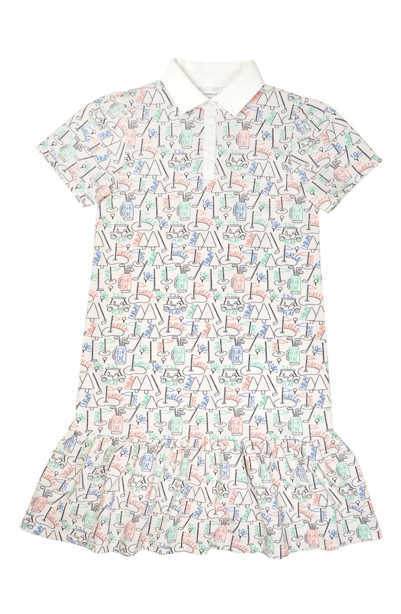 The Sunday Collective Kids' Play Organic Cotton Piqué Polo Dress, Main, color,
