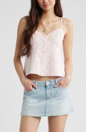 BP. Cotton Eyelet Pintuck Camisole
